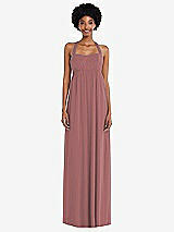 Alt View 4 Thumbnail - Rosewood Convertible Tie-Shoulder Empire Waist Maxi Dress