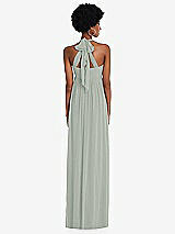 Alt View 5 Thumbnail - Willow Green Convertible Tie-Shoulder Empire Waist Maxi Dress