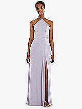 Front View Thumbnail - Moondance Diamond Halter Maxi Dress with Adjustable Straps