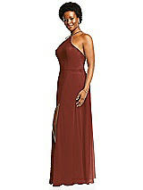 Alt View 2 Thumbnail - Auburn Moon Diamond Halter Maxi Dress with Adjustable Straps