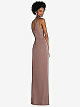 Alt View 3 Thumbnail - Sienna Faux Wrap Whisper Satin Maxi Dress with Draped Tulip Skirt