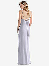 Rear View Thumbnail - Silver Dove Cowl-Neck Tie-Strap Maternity Slip Dress