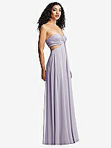 Alt View 3 Thumbnail - Moondance Strapless Empire Waist Cutout Maxi Dress with Covered Button Detail