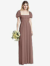 Alt View 1 Thumbnail - Sienna Regency Empire Waist Puff Sleeve Chiffon Maxi Dress