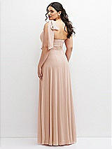 Alt View 3 Thumbnail - Cameo Chiffon Convertible Maxi Dress with Multi-Way Tie Straps