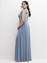 Alt View 2 Thumbnail - Cloudy Chiffon Convertible Maxi Dress with Multi-Way Tie Straps