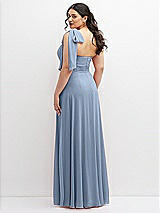 Alt View 3 Thumbnail - Cloudy Chiffon Convertible Maxi Dress with Multi-Way Tie Straps