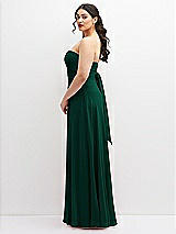 Alt View 5 Thumbnail - Hunter Green Chiffon Convertible Maxi Dress with Multi-Way Tie Straps