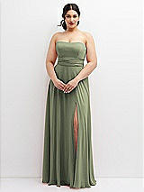 Alt View 4 Thumbnail - Sage Chiffon Convertible Maxi Dress with Multi-Way Tie Straps