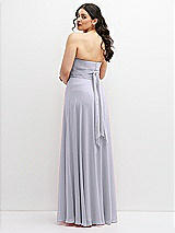 Alt View 6 Thumbnail - Silver Dove Chiffon Convertible Maxi Dress with Multi-Way Tie Straps