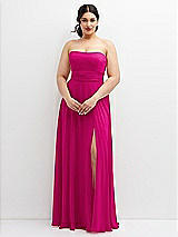 Alt View 4 Thumbnail - Think Pink Chiffon Convertible Maxi Dress with Multi-Way Tie Straps