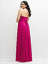 Alt View 6 Thumbnail - Think Pink Chiffon Convertible Maxi Dress with Multi-Way Tie Straps