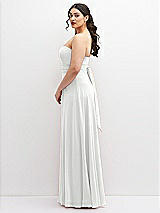 Alt View 5 Thumbnail - White Chiffon Convertible Maxi Dress with Multi-Way Tie Straps