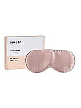 Side View Thumbnail - Mauve Mulberry Silk Sleep Mask