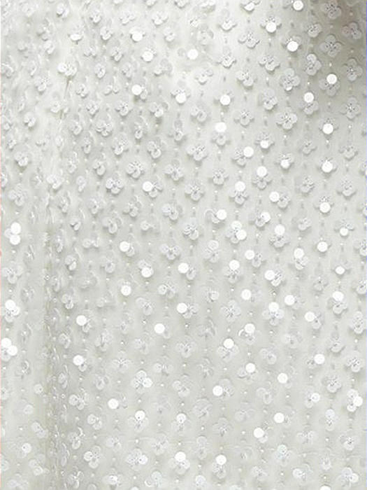 Floret Pearl Sequin Fabric By The Yard