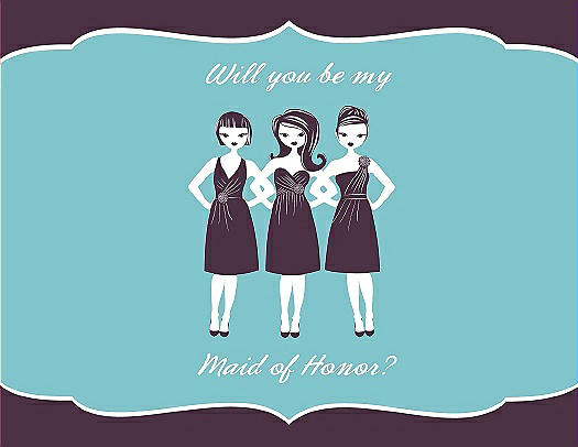 Will You Be My Maid of Honor Card - Girls