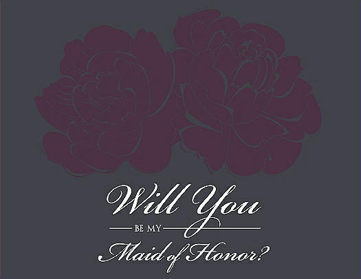 Will You Be My Bridesmaid Card - Flowers