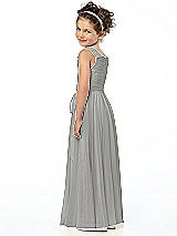 Rear View Thumbnail - Chelsea Gray Flower Girl Style FL4033