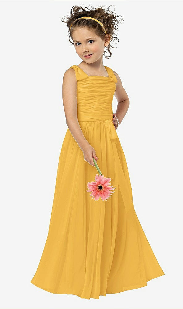 Front View - NYC Yellow Flower Girl Style FL4033