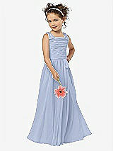 Front View Thumbnail - Sky Blue Flower Girl Style FL4033