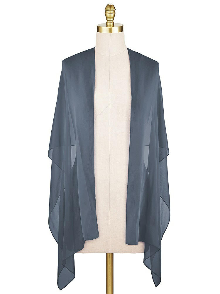 Front View - Silverstone Sheer Crepe Stole