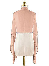 Alt View 1 Thumbnail - Pale Peach Lux Chiffon Stole