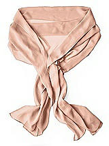 Rear View Thumbnail - Pale Peach Lux Chiffon Stole