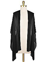 Front View Thumbnail - Black Lux Chiffon Stole