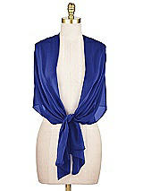 Alt View 2 Thumbnail - Cobalt Blue Lux Chiffon Stole