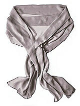 Rear View Thumbnail - Cashmere Gray Lux Chiffon Stole