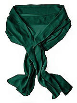 Rear View Thumbnail - Hunter Green Lux Chiffon Stole