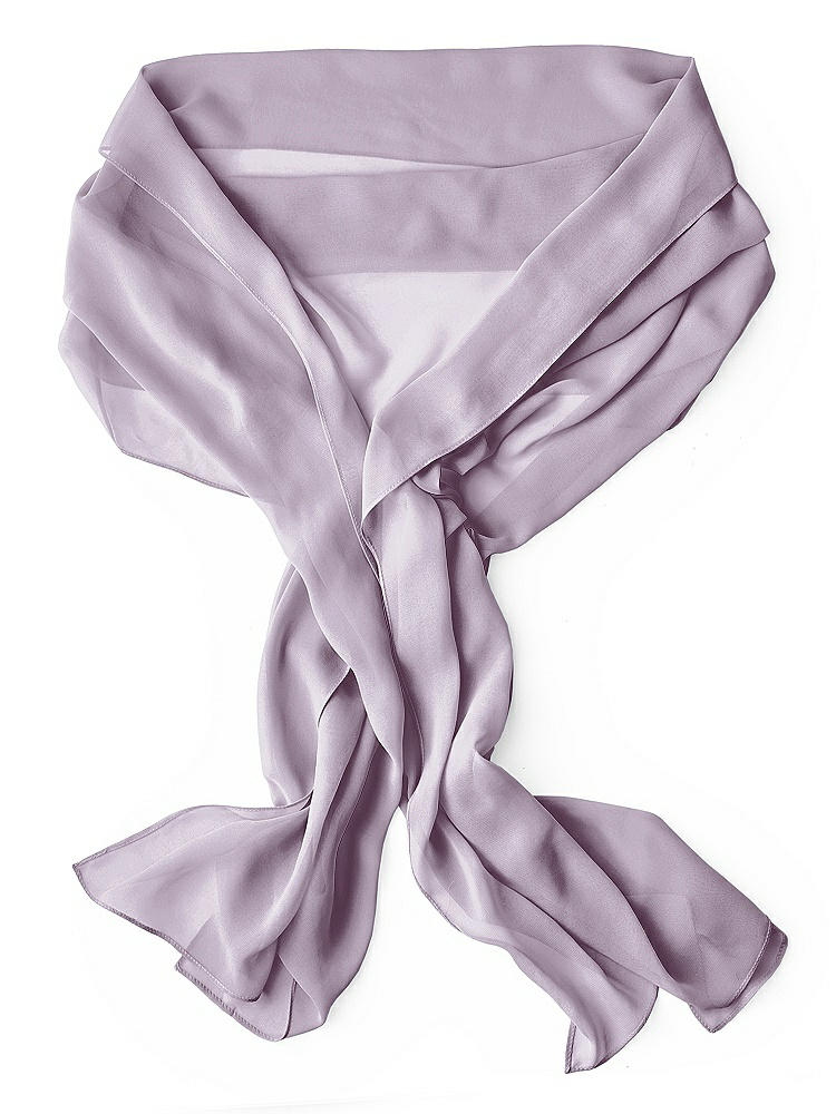 Back View - Lilac Haze Lux Chiffon Stole