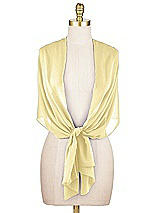 Alt View 2 Thumbnail - Pale Yellow Lux Chiffon Stole