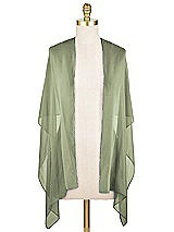 Front View Thumbnail - Sage Lux Chiffon Stole