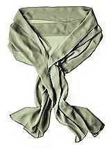 Rear View Thumbnail - Sage Lux Chiffon Stole