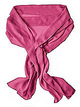 Rear View Thumbnail - Tea Rose Lux Chiffon Stole