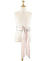 Front View Thumbnail - Blush Matte Satin Flower Girl Sash