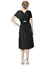 Alt View 2 Thumbnail - Black Twist Wrap Convertible Cocktail Dress