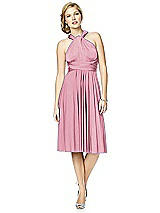 Alt View 7 Thumbnail - Sea Pink Twist Wrap Convertible Cocktail Dress