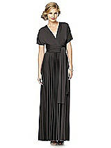 Alt View 1 Thumbnail - Graphite Twist Wrap Convertible Maxi Dress