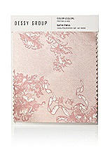 Front View Thumbnail - Bow And Blossom Print Satin Twill Swatch