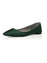 Rear View Thumbnail - Hampton Green Chelsea Satin Ballet Wedding Flats