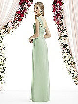 Rear View Thumbnail - Celadon After Six Bridesmaid Dress 6735