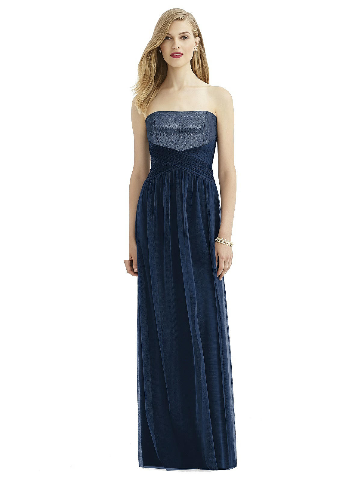 After Six Bridesmaid Dress 6743 In Midnight Navy | The Dessy Group