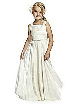 Front View Thumbnail - Ivory & Ivory Flower Girl Dress FL4048