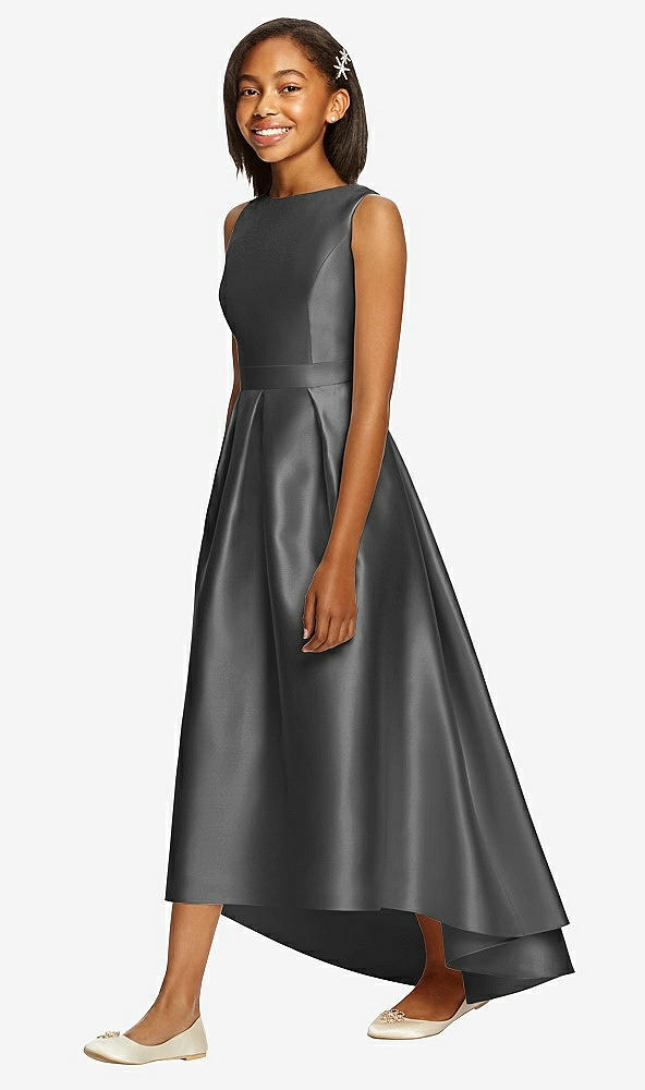 Front View - Gunmetal Dessy Collection Junior Bridesmaid JR534