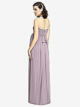 Rear View Thumbnail - Lilac Dusk Draped Bodice Strapless Maternity Dress