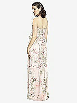 Rear View Thumbnail - Blush Garden Draped Bodice Strapless Maternity Dress