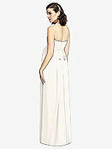 Rear View Thumbnail - Ivory Draped Bodice Strapless Maternity Dress