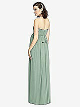 Rear View Thumbnail - Seagrass Draped Bodice Strapless Maternity Dress